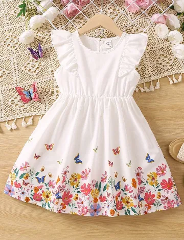 Rochie Shein Kids, alb Alb
