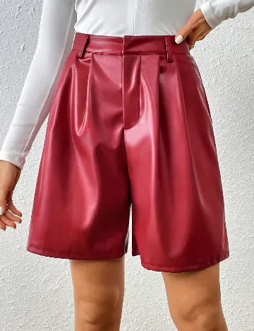 Pantaloni scurti SHEIN, rosu Rosu