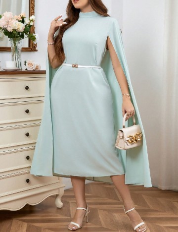 Rochie medie SHEIN CURVE, verde