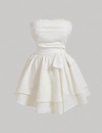 Rochie scurta SHEIN CURVE, crem Crem