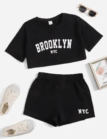 Compleu Shein Kids, negru