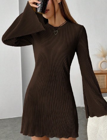 Rochie scurta SHEIN, maro