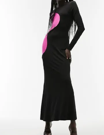 Rochie lunga Top Shop, negru Negru