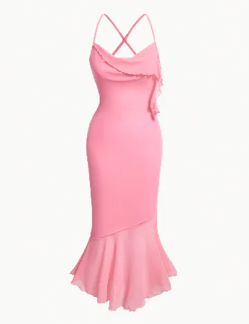 Rochie lunga SHEIN, roz Roz