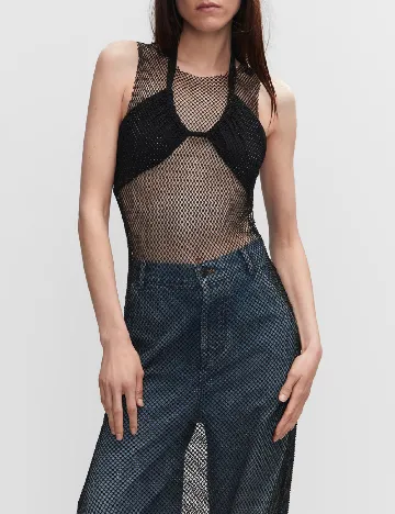 Bluza Mango, negru