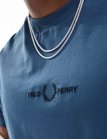 Tricou Fred Perry, albastru Albastru