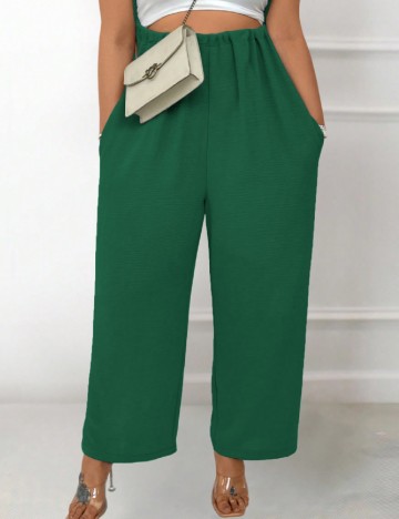 Pantaloni SHEIN CURVE, verde