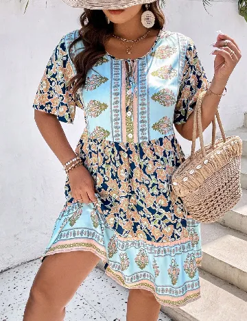 Rochie scurta SHEIN CURVE, mix culori Mix culori