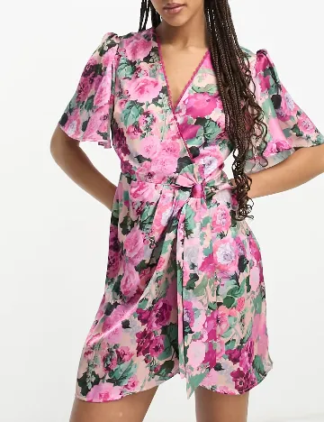Rochie scurta Hope & Ivy, floral print