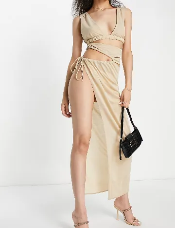 Rochie de plaja ASOS, crem