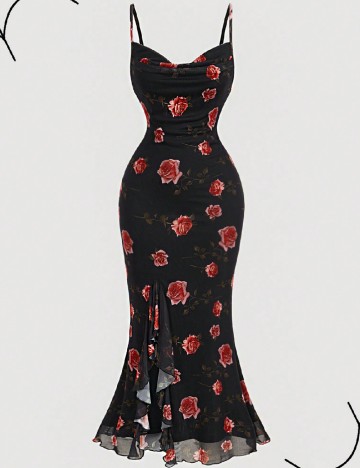 Rochie lunga SHEIN, negru