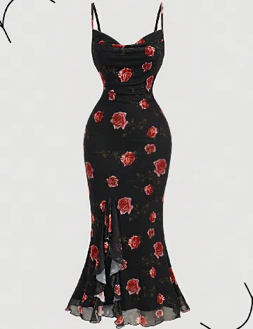 Rochie lunga SHEIN, negru Negru