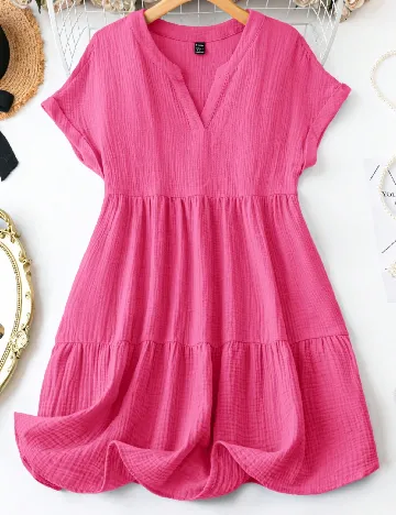 Rochie scurta SHEIN, roz Roz