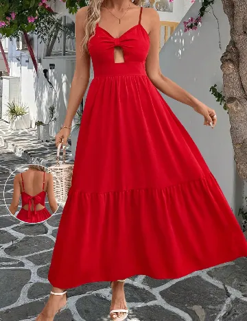 Rochie lunga SHEIN, rosu Rosu