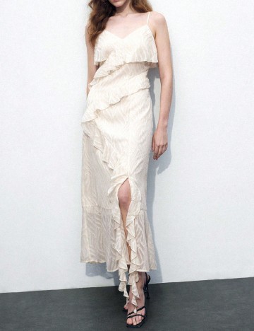 Rochie lunga SHEIN, ecru