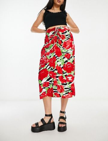 Fusta Miss Selfridge, floral print