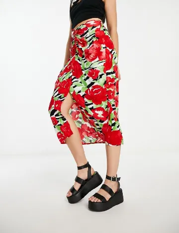 Fusta Miss Selfridge, floral print Floral print
