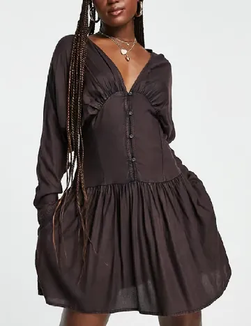 Rochie scurta ASOS, maro Maro