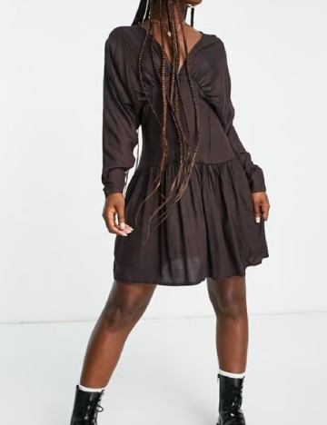 Rochie scurta ASOS, maro