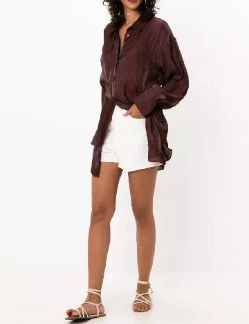 Camasa Oversize ASOS, maro Maro