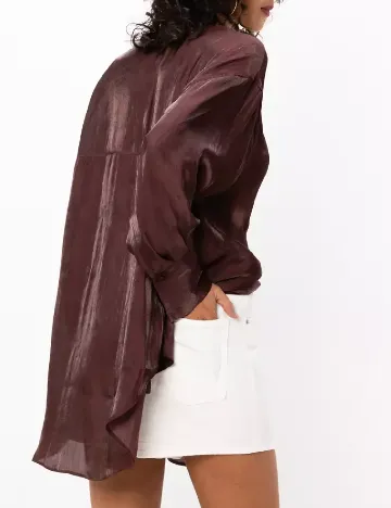 Camasa Oversize ASOS, maro Maro