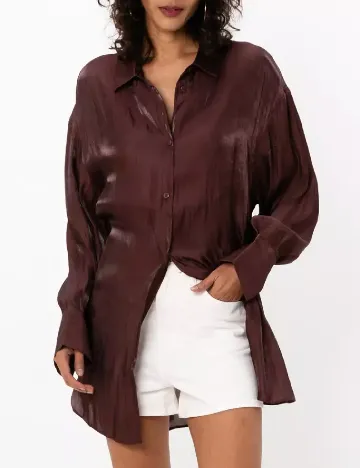 Camasa Oversize ASOS, maro Maro