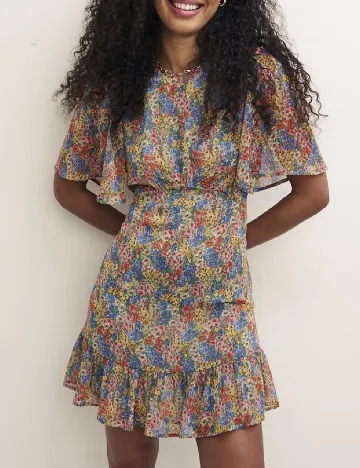 Rochie scurta Nobody s child, floral print Floral print