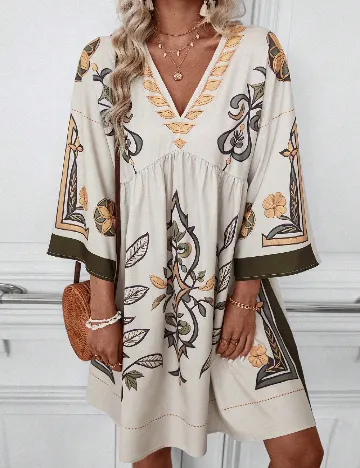 Rochie medie SHEIN, crem