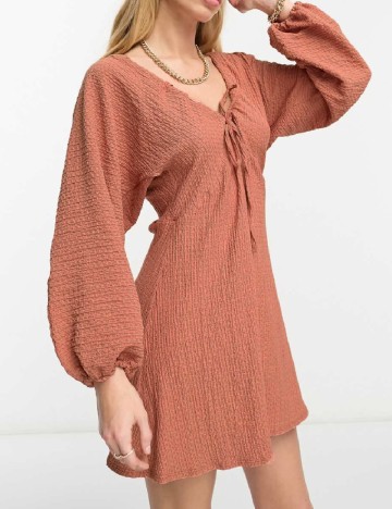 Rochie scurta ASOS, caramiziu