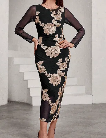 Rochie lunga SHEIN, negru Negru