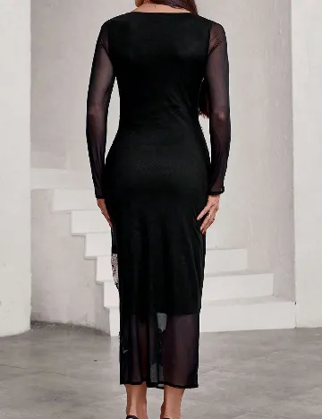 Rochie lunga SHEIN, negru Negru