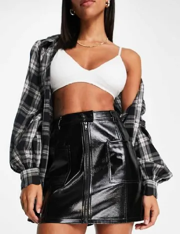 Fusta Top Shop, negru Negru