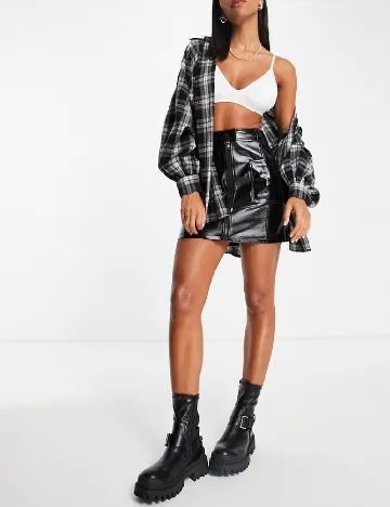 Fusta Top Shop, negru Negru