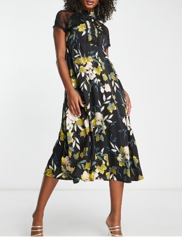 Rochie medie Liquorish, negru