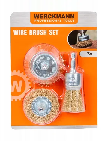 Set perii de sarma 3 bucati Werckmann, argintiu Gri