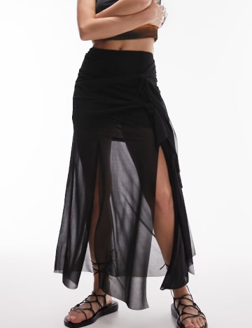 Fusta Top Shop, negru