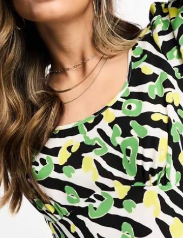 Rochie scurta ASOS, mix culori