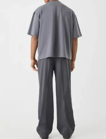 Tricou Oversize ASOS, gri