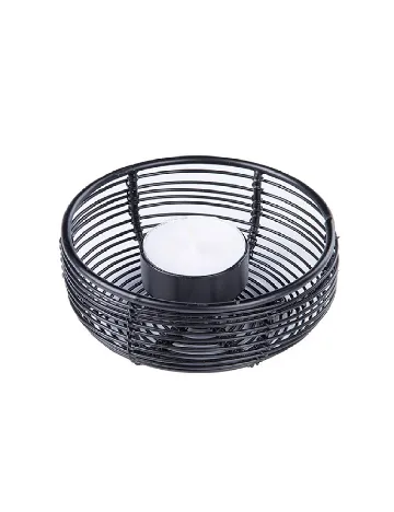 Suport lumanare Home Accents, negru