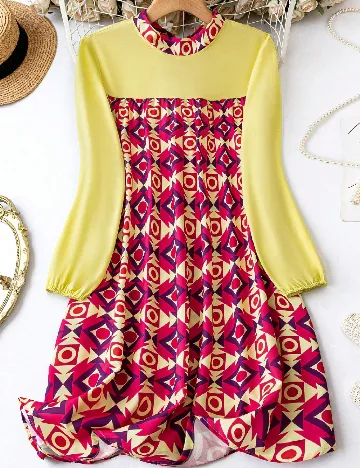 Rochie scurta SHEIN CURVE, roz Roz