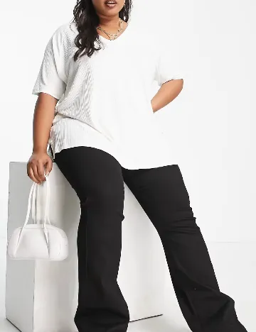 Tricou Oversize ASOS Curve, alb Alb