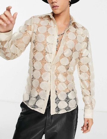 Camasa TWISTED TAILOR, crem