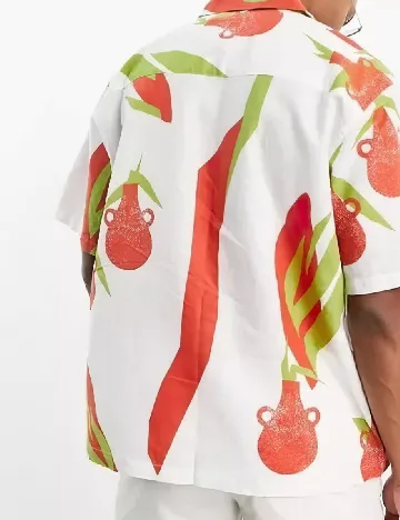 Camasa Oversize ASOS, alb