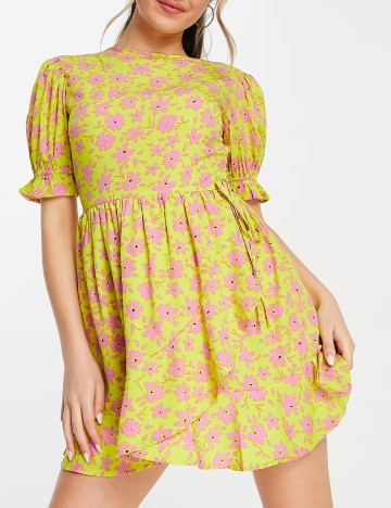 Rochie scurta Influence, galben