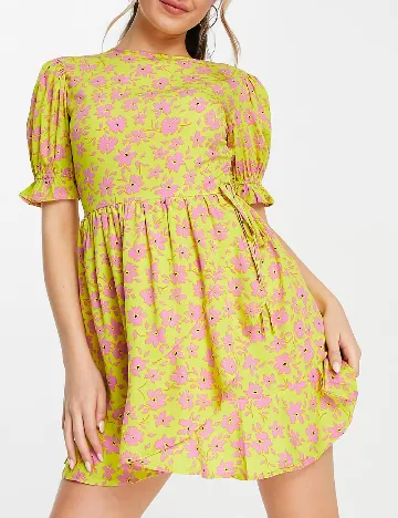 Rochie scurta Influence, galben Galben
