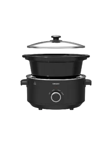 Slow cooker TOMADO, negru Negru