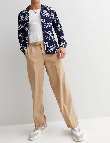 Camasa New look, bleumarin Albastru