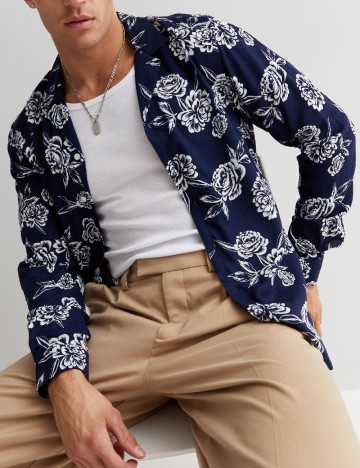 Camasa New look, bleumarin