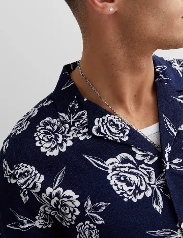 Camasa New look, bleumarin Albastru