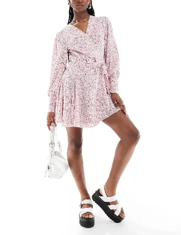 Rochie scurta Glamorous, roz Roz